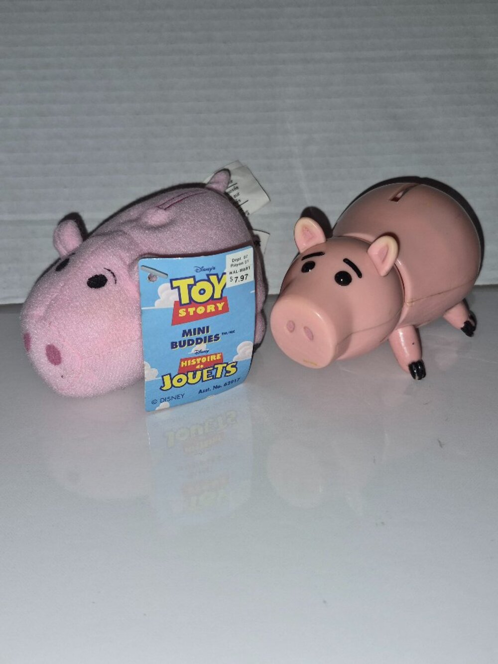 Vintage Thinkway toys 1995 Toy Story mini buddies Hamm & action figure set